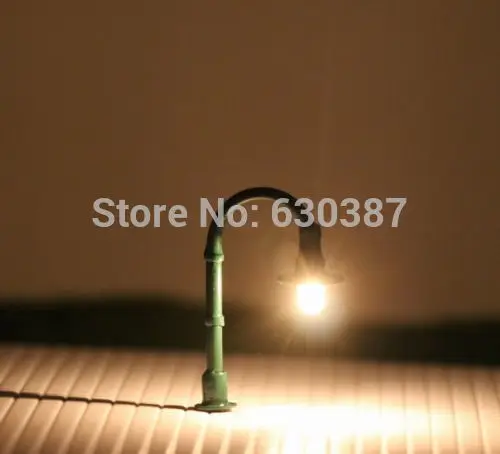 L005Z 10pcs Model Railway Lamppost lamps Street Lights Z Scale 12V NEW