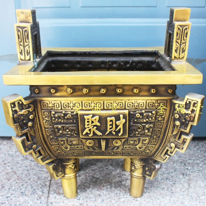 

Bronze copper home decoration crafts decoration lucky basons business gift of megacities Feng Shui crafts