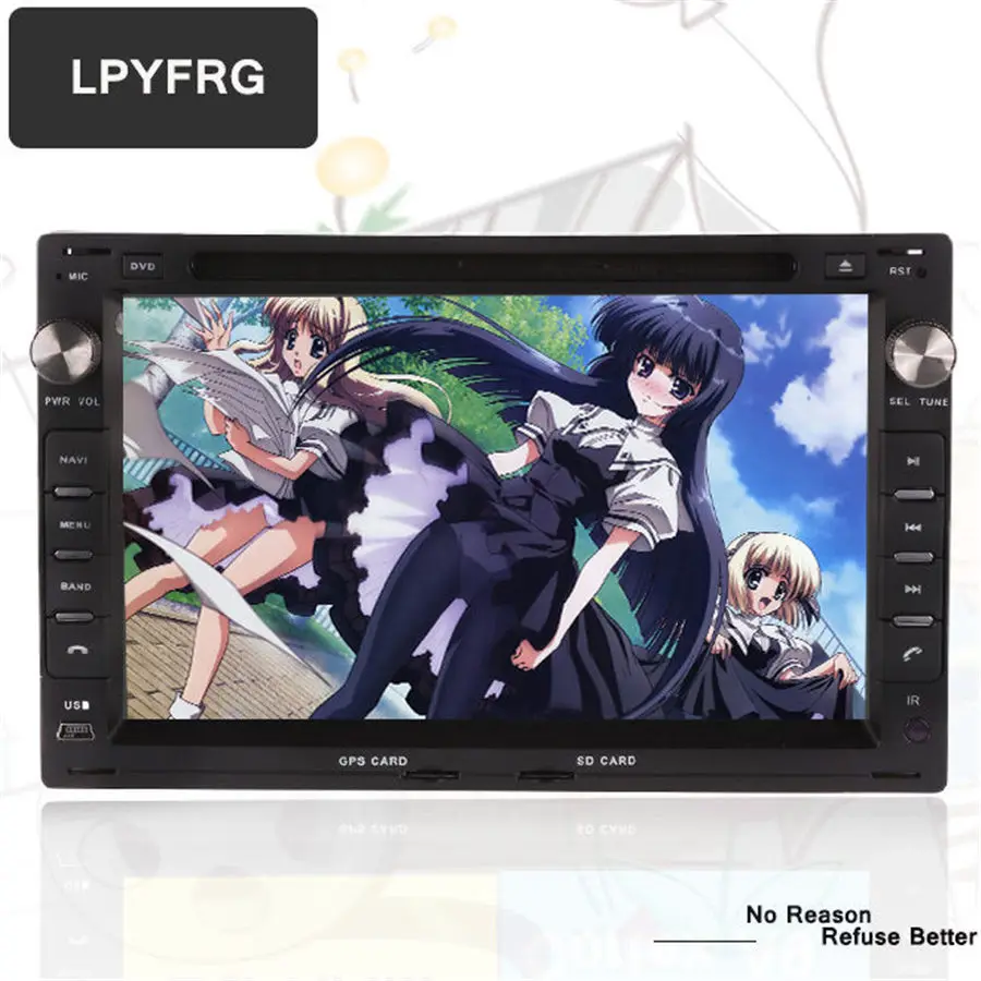 Excellent 1024*600 2GB RAM Android 7.1 Car DVD GPS For VW Glof Bora Passat Mk5 Golf Mk4 Polo Jetta Seat Bluetooth Radio Disc Player 2 DIN 1