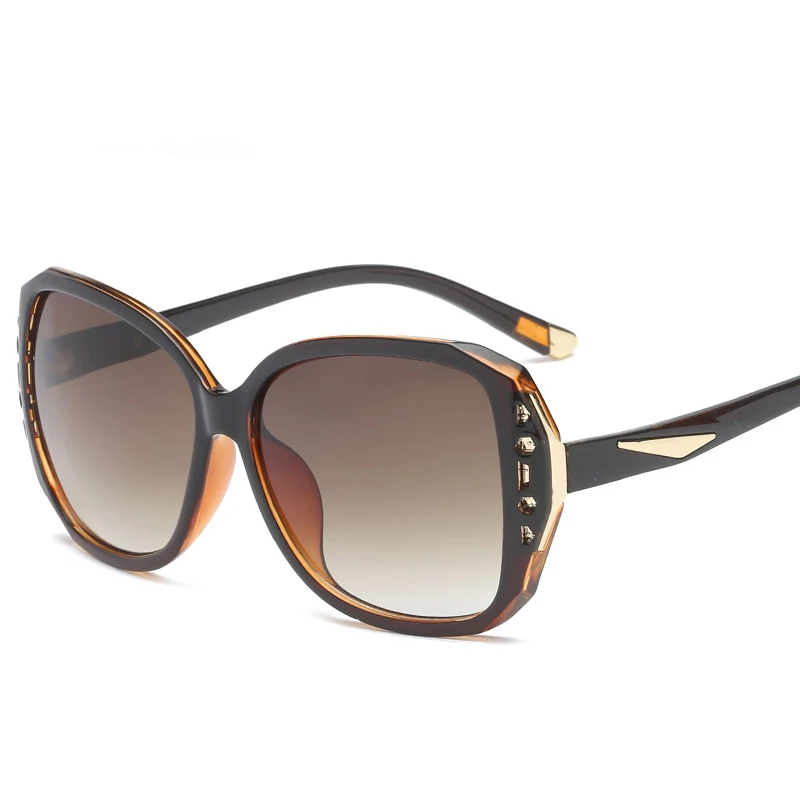 Женские роскошные брендовые дизайнерские солнцезащитные очки негабаритных солнцезащитных очков женские высококачественные женские