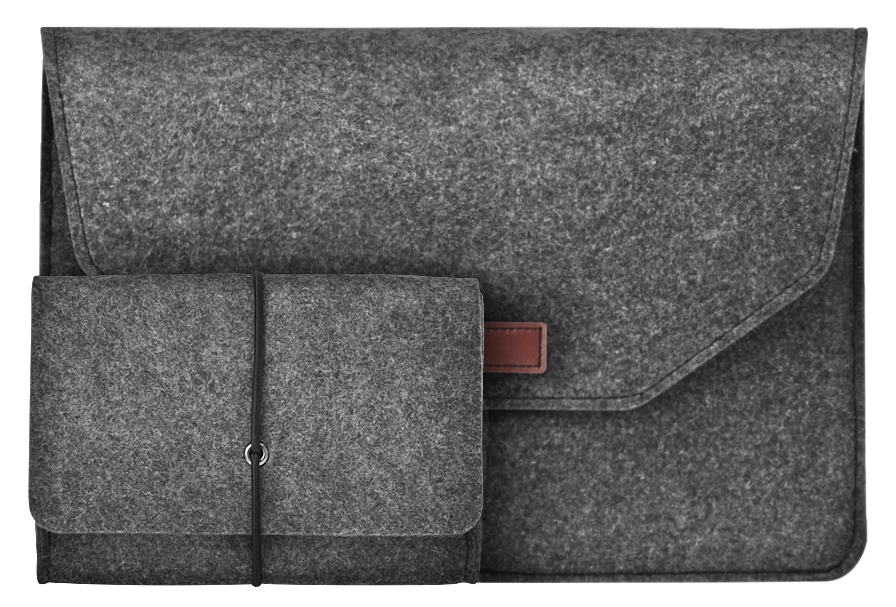 Soft For Macbook Air 11 A1465 A1370 Laptop Sleeve Wool Flet Case For Macbook Air 11 A1465 A1370 Laptop Case USB Charge Mouse Bag (2)