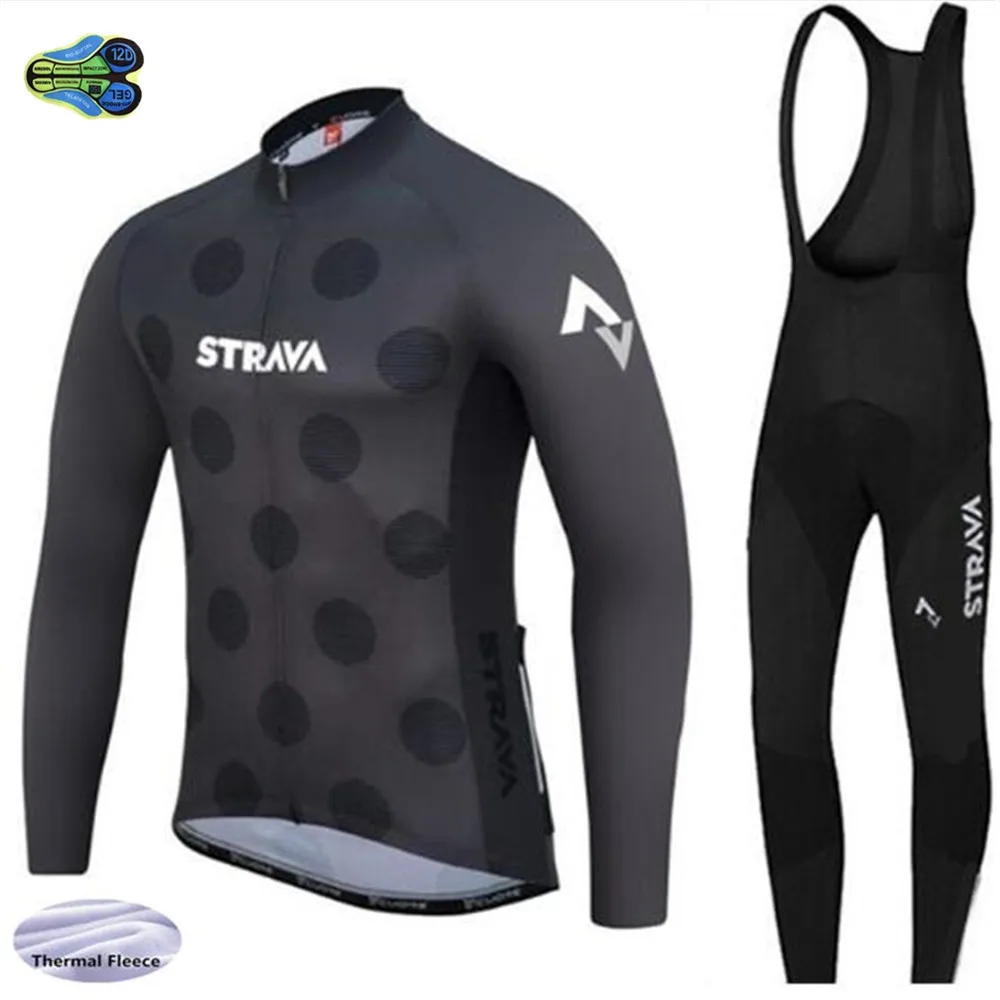 STRAVA велосипедная одежда для велоспорта брюки джерси костюм Наборы для мужчин дорожный велосипед спортивный для езды на открытом воздухе набор велосипедная Джерси Длинные MTB 16d гелевые штаны - Цвет: Picture Color