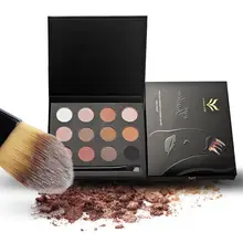 Huamianli жемчуг теней для глаз земля цвет копчения теней для глаз 12 видов цветов Палитра теней для век