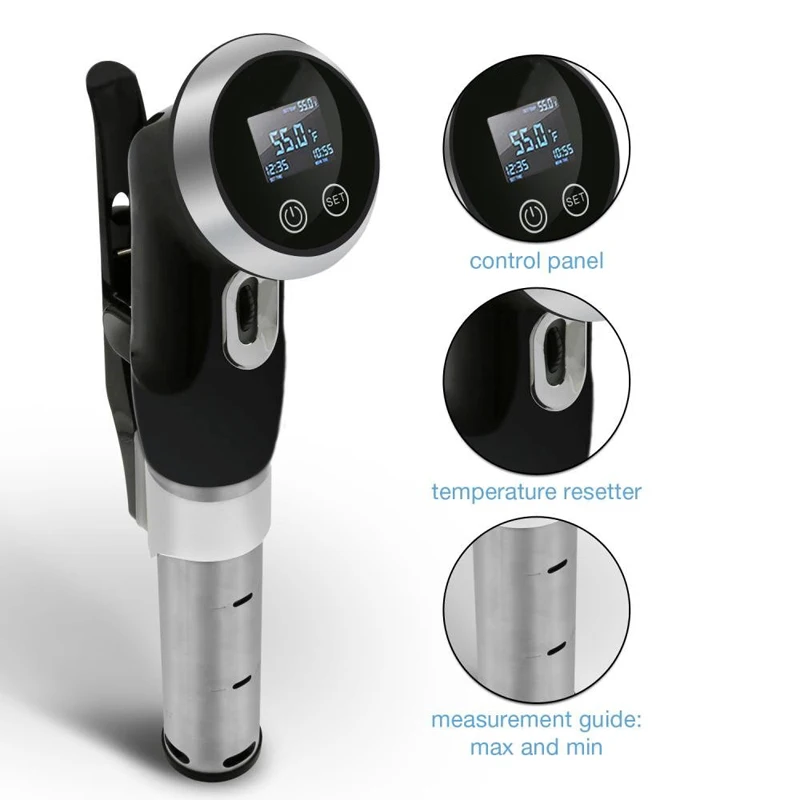 Погружной термостат циркулятор Sous Vide для приготовления пищи 1500 Вт с ЖК дисплеем и