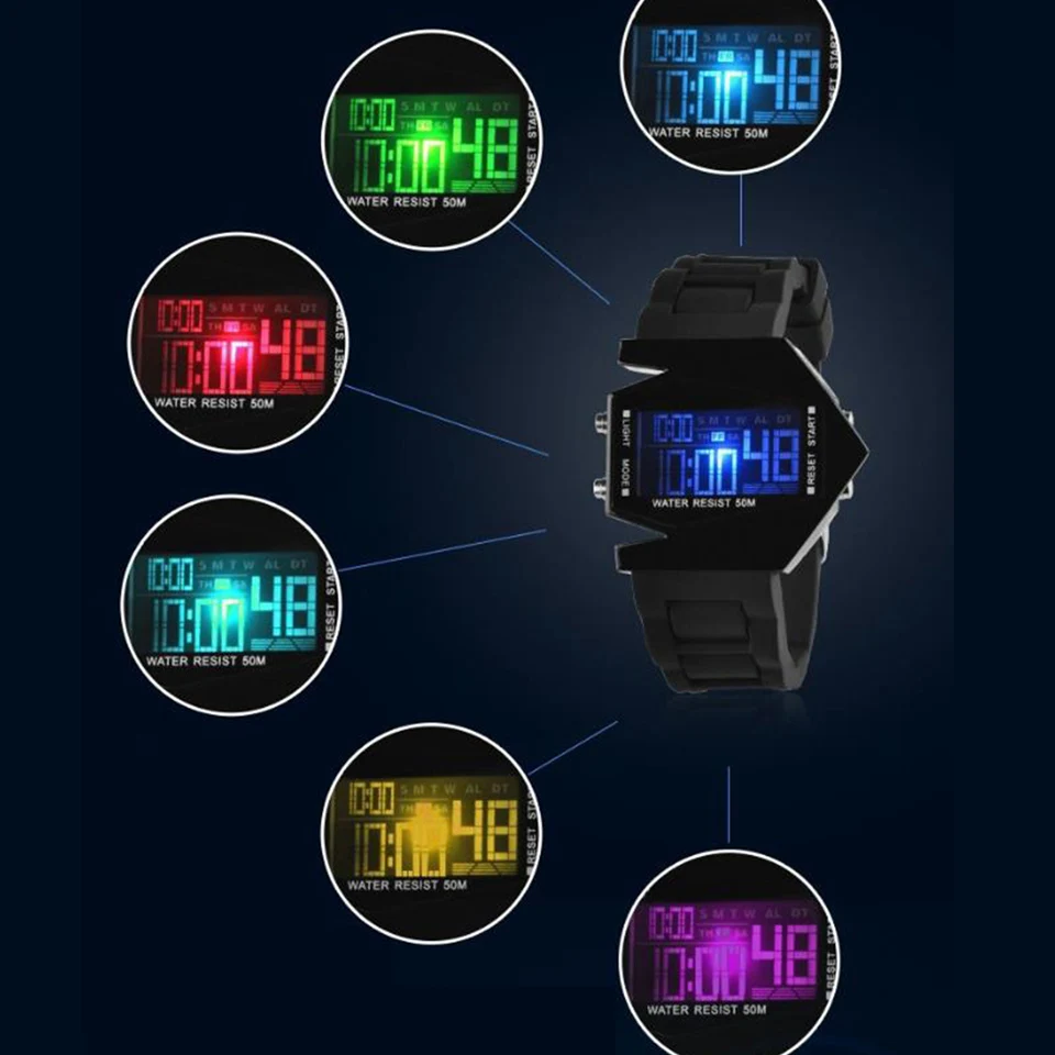 Children Safety Wristbands Boy Waterproof clock Men Women Fashion Luminous Electronic Student movement Wrist Watches Gift Hot Sa|sa|sa sa |