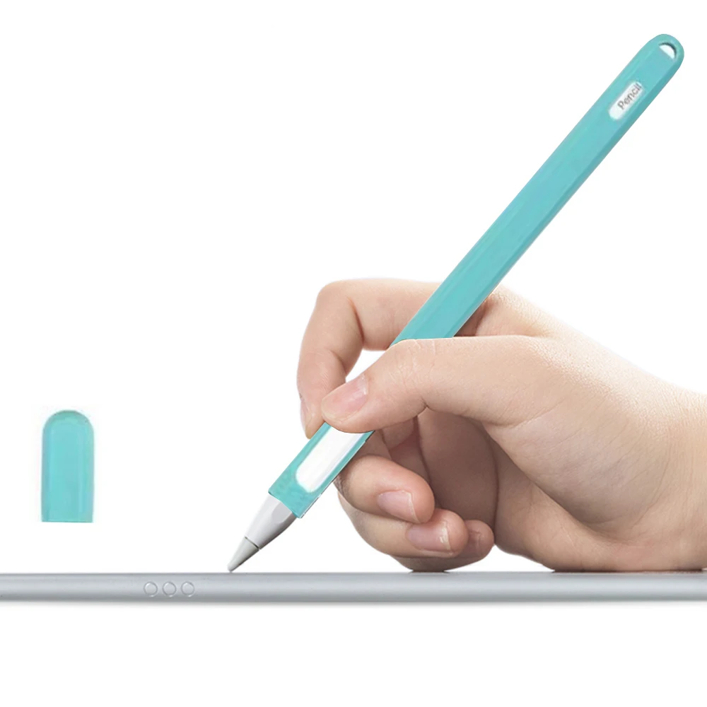 Мягкий силиконовый чехол для Apple Pencil 2-го поколения, чехол для iPad Pencil 2, крышка с наконечником, держатель для планшета, стилус, чехол