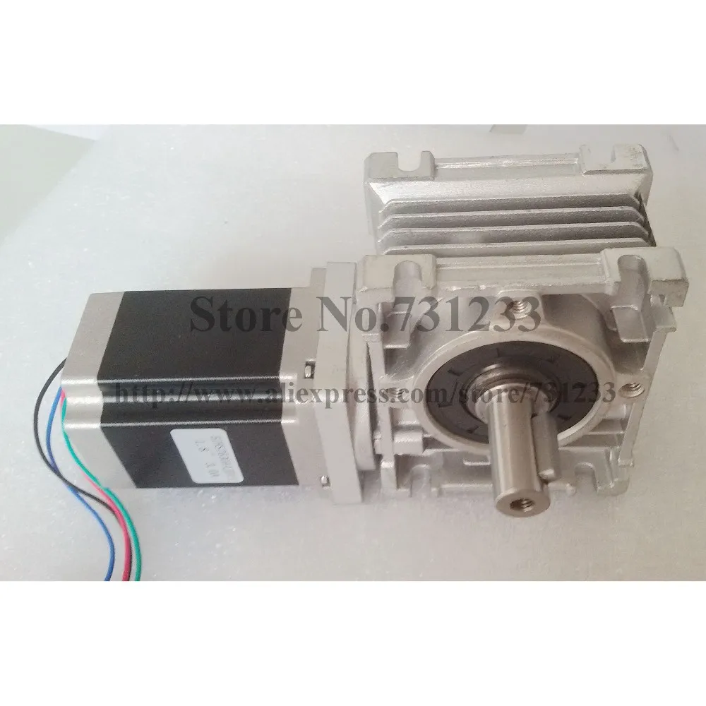 

3pcs/lot NEMA23 Worm Gear Stepper Motor 250oz-in Motor Length 76mm CE ROHS Nema 23 Gear Stepper Motor Worm Reducer
