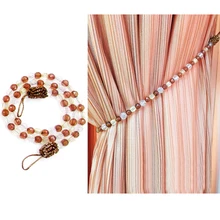 Бусины занавес веревка подхваты галстук пояс для гостиной спальни украшения окна 2 шт Аксессуары для штор