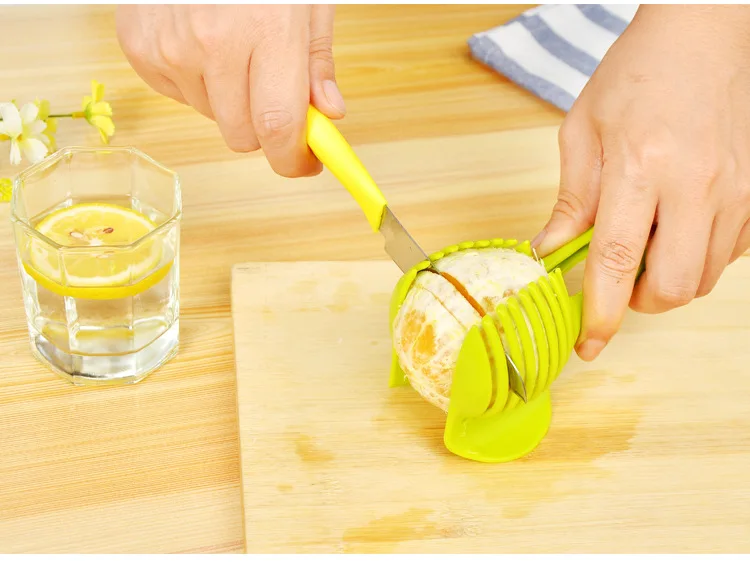 1 шт. помидорорезка искусственные фрукты резак инструмент идеальный слайсер томатный картофель, лук режущий инструмент лимон режущий держатель KX 023