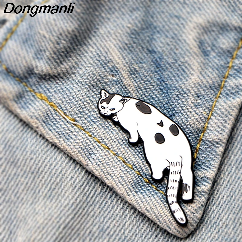 P3783 Dongmanli Junji Ito and Cat Uzumaki металлические эмалированные броши и булавки значок для