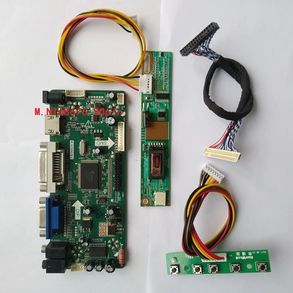 

For LP133WX2-TLC5 1280X800 13.3" Controller board 1 Lamps LCD DVI 30pin LVDS Screen panel Monitor Kit VGA HDMI