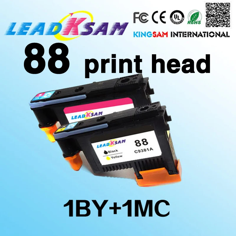 2x LeadKsam 88 printhead excellent compatible for hp hp88 C9381A C9382A OfficeJet Pro L7380/L7580/7590/ L7480/L7590/K550 | Компьютеры и