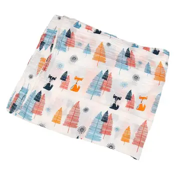 

Cotton Lange New born Swaddle Blanket Sleeping bag 110 cm x 110 cm - Fox