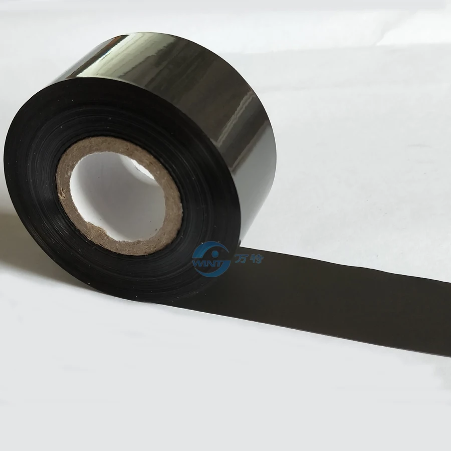 30mm*100m High qualtiy Black ribbon for date printing coding machine,hot stamping ,Thermal transfer ribbon for packaging machine