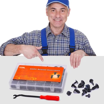 

240pcs Car Nylon Plastic Rivets Fastener Remover,Assortment Retainer Clips Case Rivets For Dongfeng H30 Cross Oting Rich S30