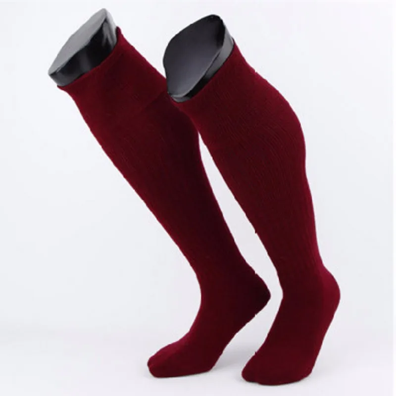 men football baseball basketball cycling socks dark red