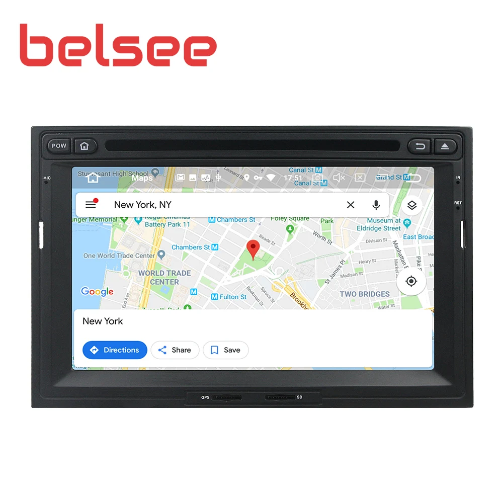 Excellent Belsee 4GB+64GB Android 9.0 Radio for Peugeot 3008 5008 Partner 2010-2016 Car Stereo GPS Unit Autoradio DVD Player Sat Navi 4