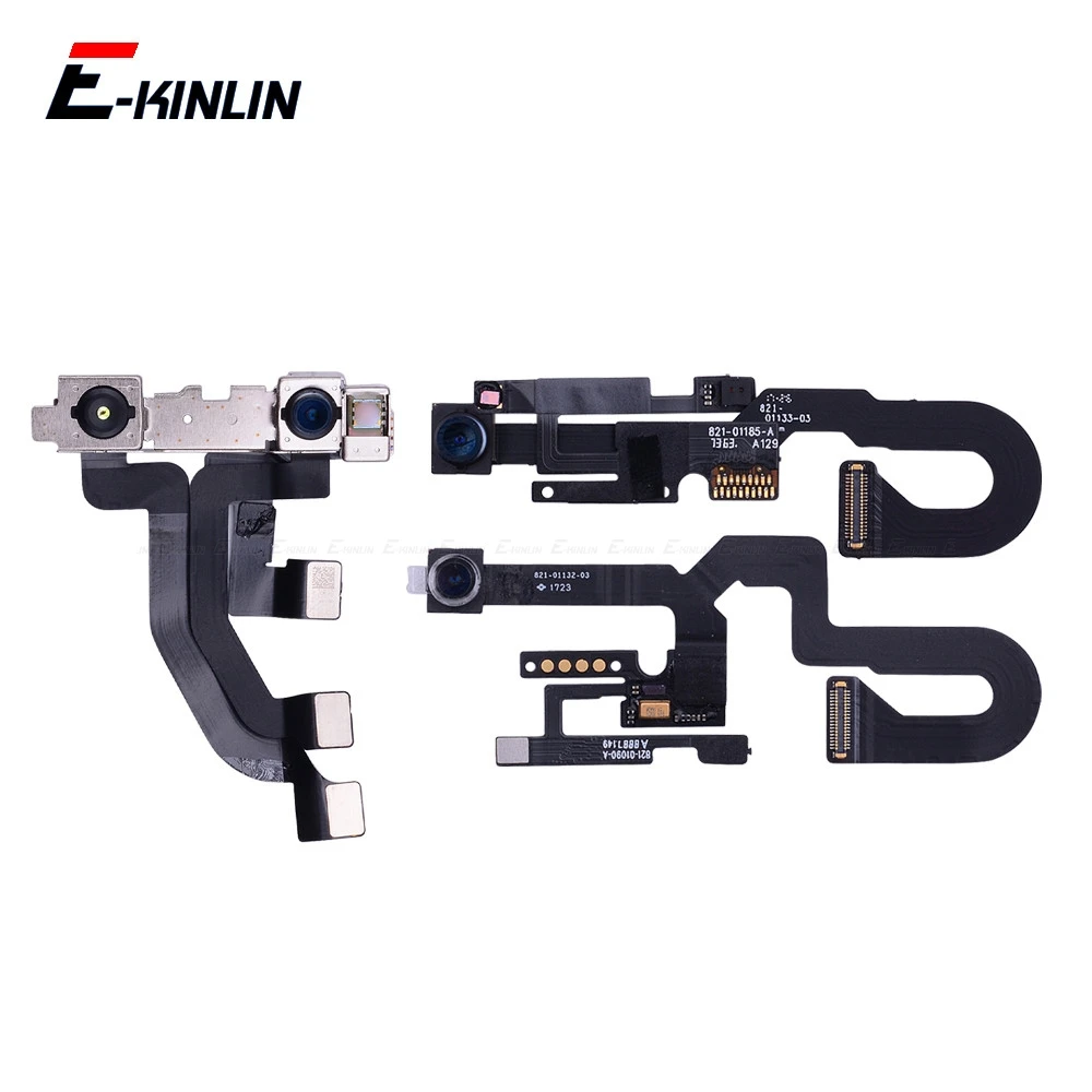 

100% New For iPhone 7 8 Plus X XR XS Max Small Front Face Facing Camera Flex Cable With Proximity Sensor Light Microphone