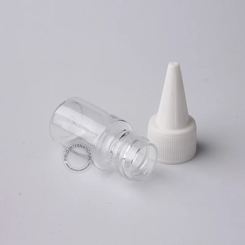 

Free Shipping-5ml/5cc High Quality Plastic Perfume Bottle Small Clear PET Cosmetic With White Lid Makeup Tool Vials