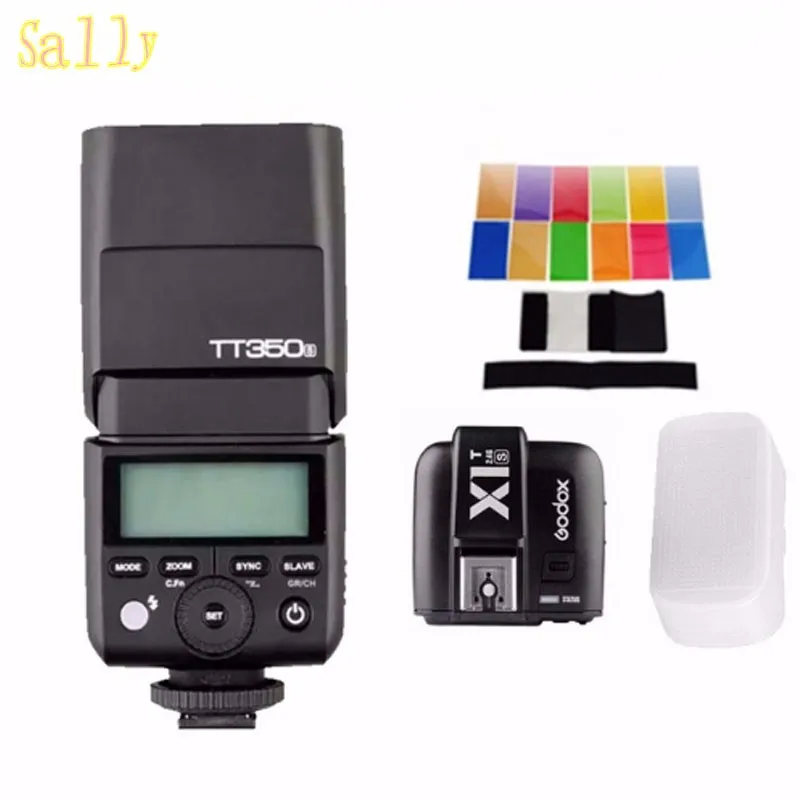 Беспроводная вспышка Godox TT350S 2 4G HSS 1/8000s TTL GN36 с триггером для Sony A7 A7R A7S II A6300 A6000 |