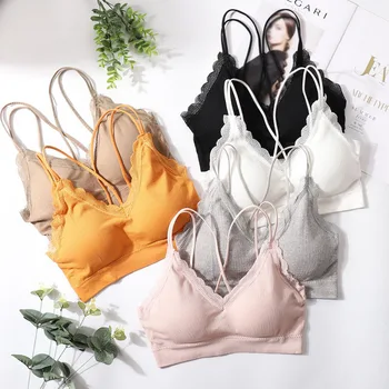

Summer Sexy Women Knitting Cropped Tube Tops Sleeveless Women Cotton Bandeau Bra Top
