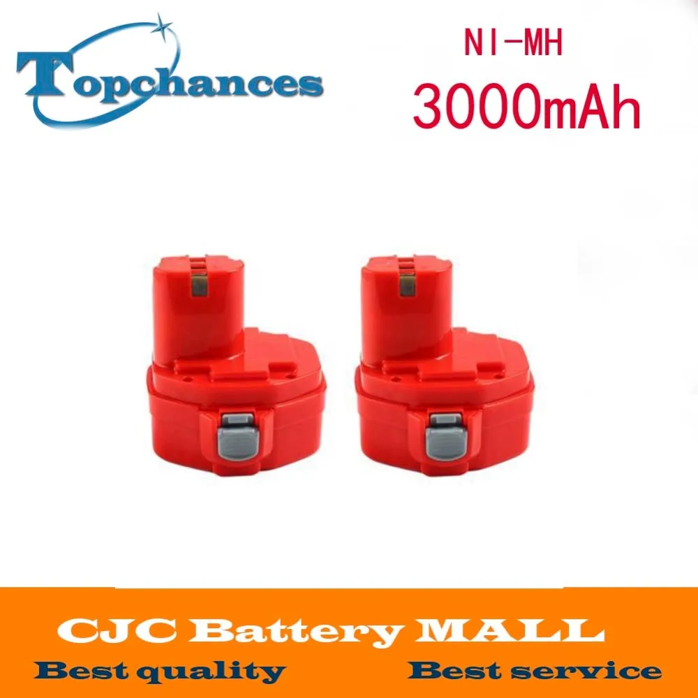 Высокое качество 2X14,4 V 3000mAh Ni-MH батарея для Makita 1420 1422 192600-1 PA14 193985-8 8433D