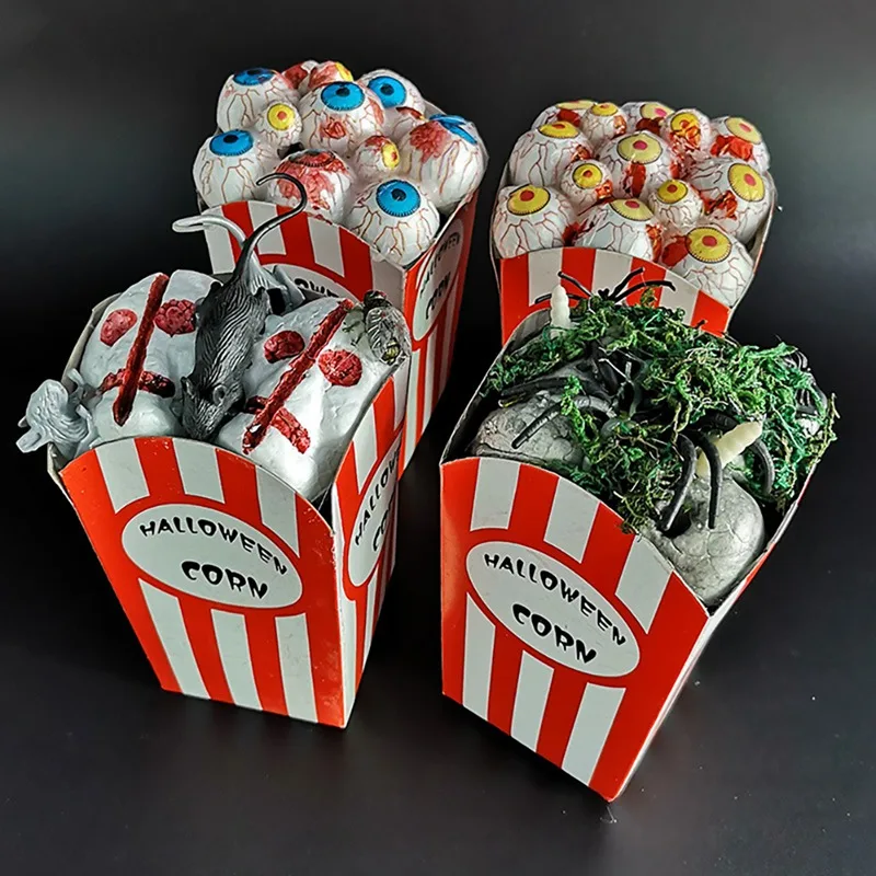 

Halloween Simulation Scary Spider Mouse Bloody Foam Eyes Props Horror Scary Popcorn Theme Party Bar Supplies Haunted House Decor