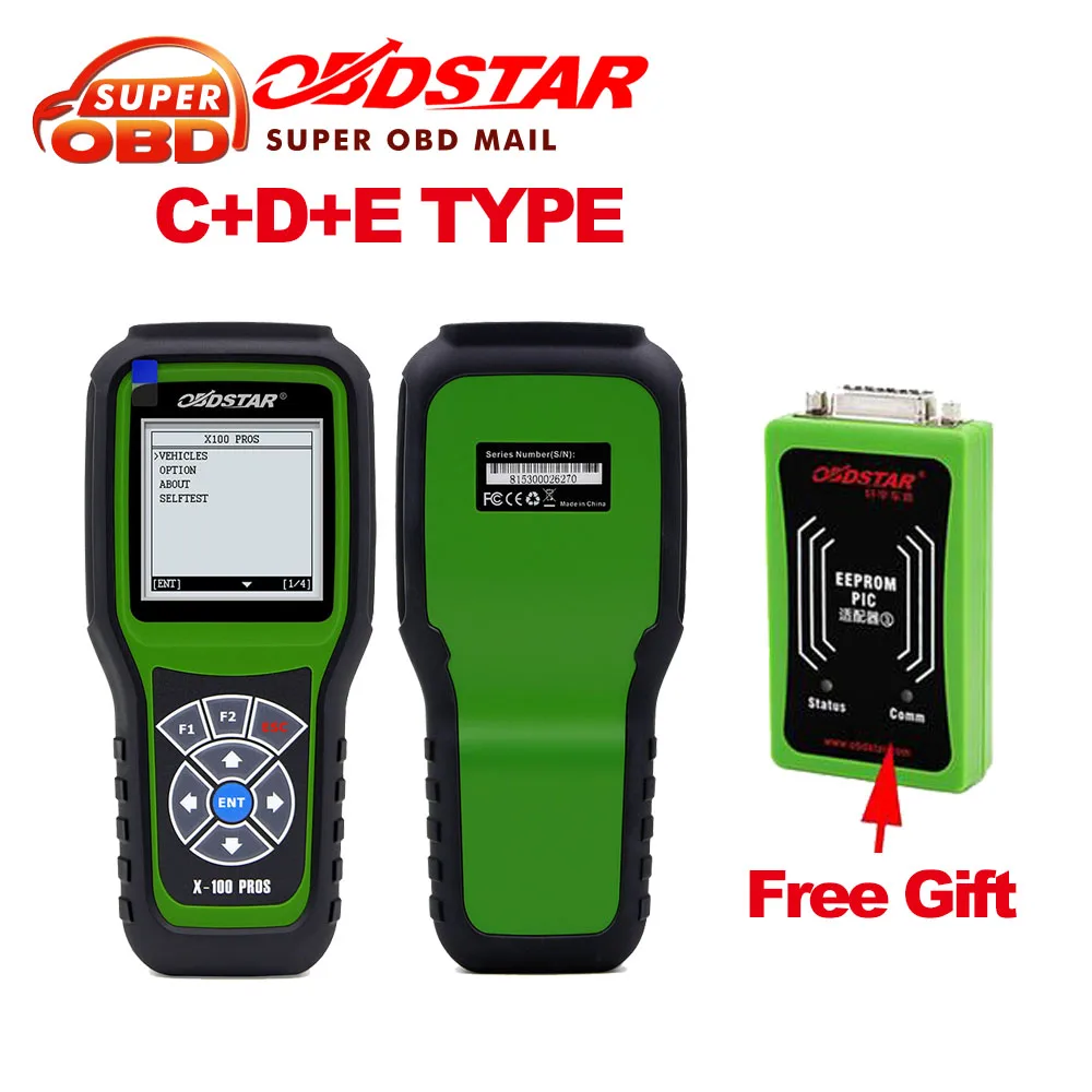 Prix pour OBDSTAR X100 PROS Auto Key Programmeur (C + D + E) y compris EEPROM adaptateur pour IMMO + Kilométrage + OBD Logiciel Mieux que Digiprog 3 Prix pour OBDSTAR X100 PROS Auto Key Programmeur (C + D + E) y compris EEPROM adaptateur pour IMMO + Kilométrage + OBD Logiciel Mieux que Digiprog 3