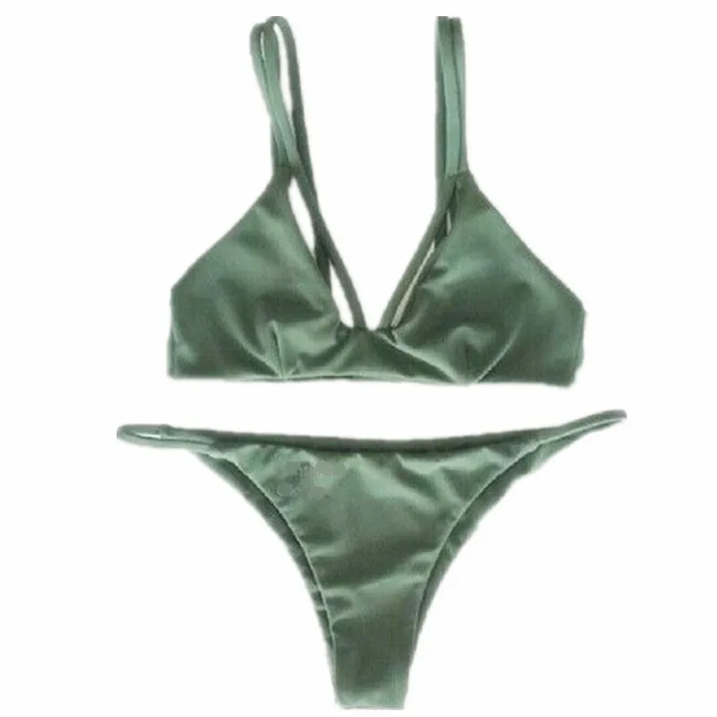 Online kopen Wholesale legergroen bikini uit China legergroen bikini