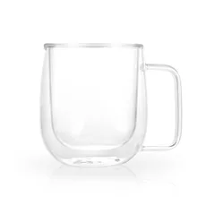 Прозрачный двусторонний стеклянный чай термостойкая чашка кофе Герметичная Кружка Чашка здоровый напиток отличный подарок