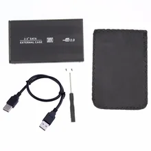 200 шт. 2," USB 2,0 SATA Hd Box HDD жесткий диск Внешний корпус для windows XP/Vista /Win7/Win8/Win10/Mac