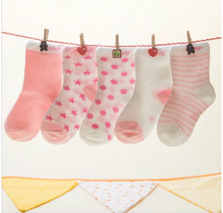 Buy Children's Short Socks 5 Pairs / Lot Summer Thin Cotton Socks 2 10 Years 5