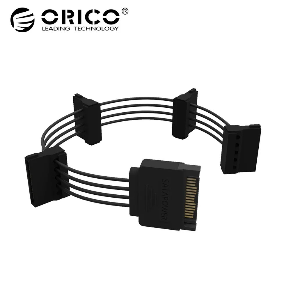 ORICO SATA Standard 15 Pin 3 in 1 or 4 in 1 DIY Chassis Power Cord HDD