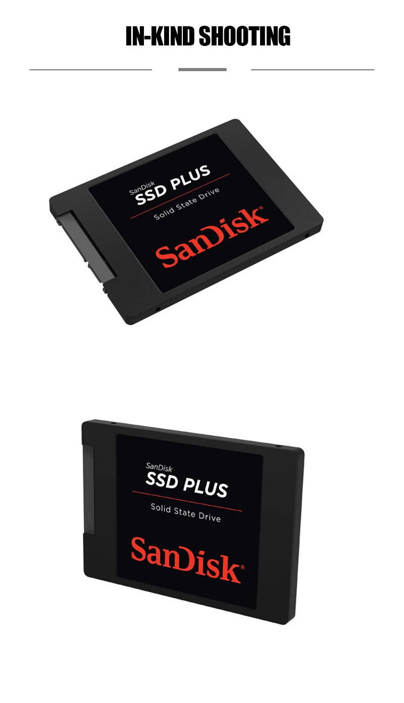 SanDisk SSD PLUS 240 ГБ SATA III HD SSD жесткий диск HDD 2,5 жесткий диск SSD 480 ГБ Внутренний твердотельный накопитель для ноутбука 1 ТБ