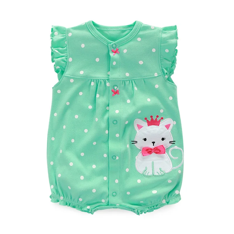 2017 Baby Rompers Summer Baby Girl Clothes Cartoon Newborn Baby Clothes Roupas Infant Jumpsuits Baby Girl Clothing Set