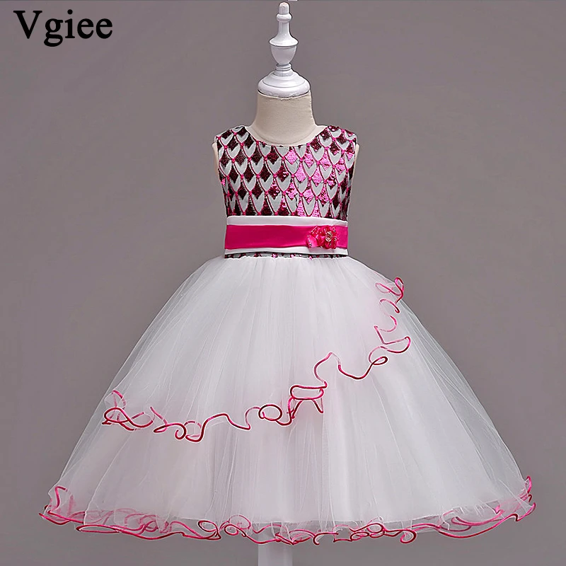 

Vgiee Kids Dresses for Girls Christmas Party Princess Dresses for Weddings Children Dress for Girls 10 To 12 Years CC069