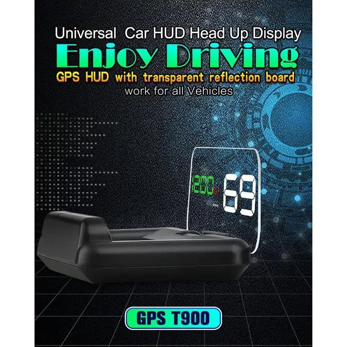 Общие автомобилей Head Up Дисплей HUD OBD2 перспектива Стекло Aarms напоминания Светодиодный Проекция автомобилей Спидометр Автомобильная электроника OBD