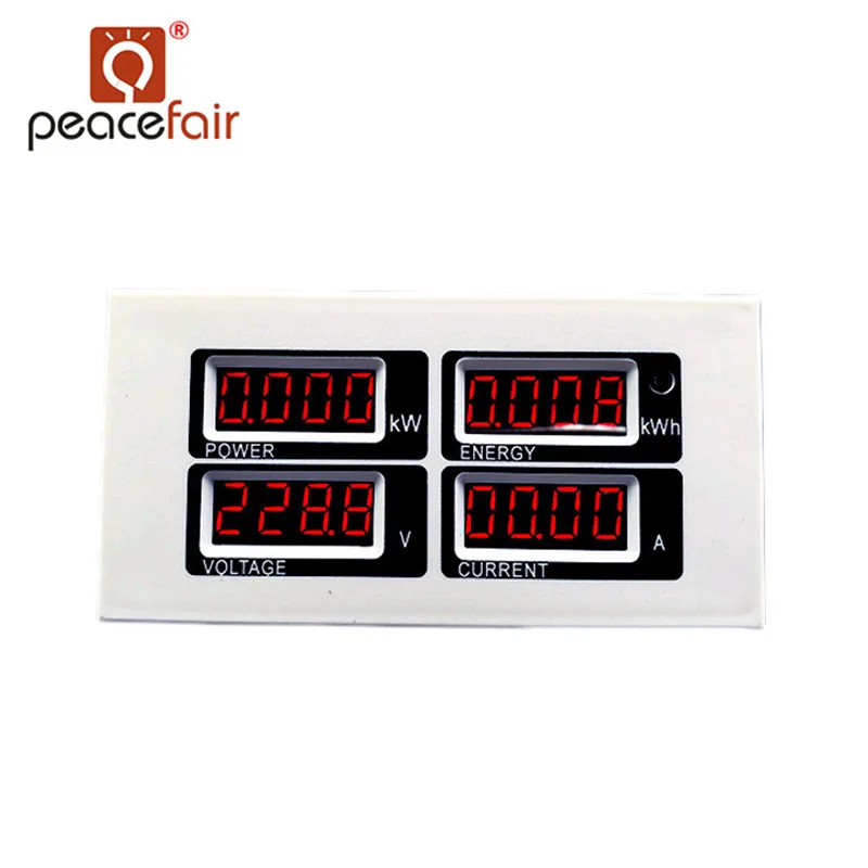 PEACEFAIR PZEM 004 AC цифровой светодиодный Вольтметр Амперметр 220 В 100А напряжение тока