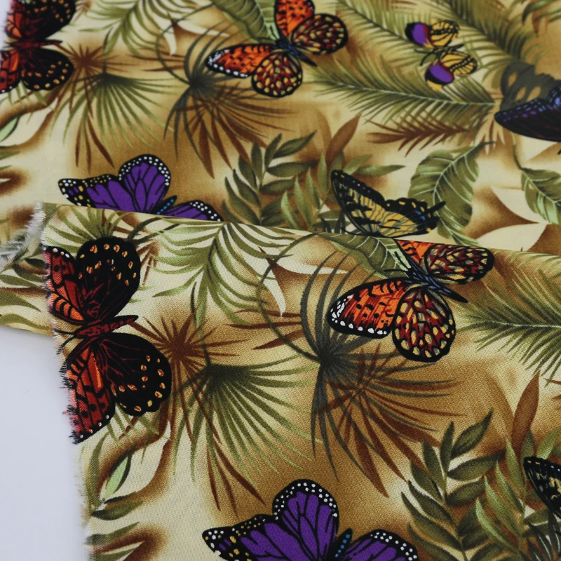 

100cm*110cm Beautiful Butterfly Digital Printed Cotton Textiles Patchwork