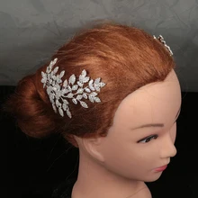 Диадемы и короны HADIYANA, трендовые, милые, цветочный дизайн в виде листьев, элегантные, для женщин, Роскошные, высокое качество, BC4763 Haar Sieraden Bruiloft