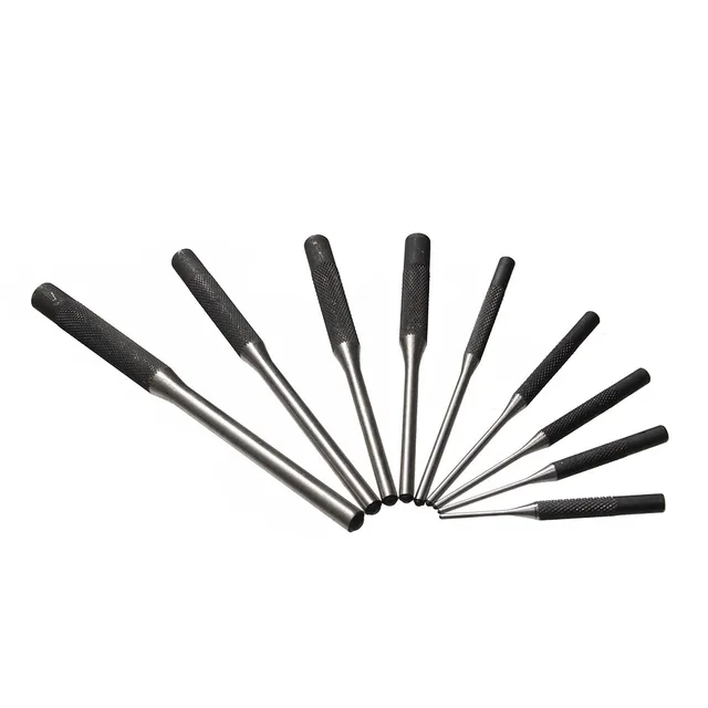 9Pcs Roll Pin Punch Set Tools Kit Great for Pistol Building & Removing Pins  –M25