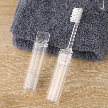 

Random Color!1PC Foldable Toothbrush Outdoor Toothbrush Charcoal Fiber Tooth Brush Portable Camping Travel Adult toothbrush