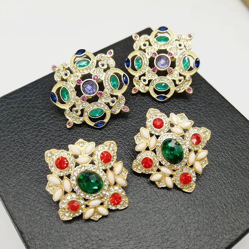 Элегантные ювелирные изделия, старинный драгоценный камень выдолбленные женские серьги на булавке