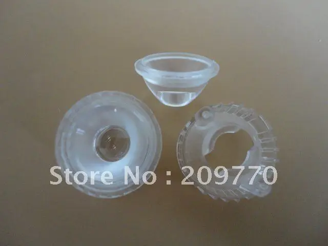 

Wholesale- LED lens 20MM Concave sand surface lens 45 degrees optical lens Contain bracket 1W 3W Reflector Collimator