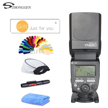 

YONGNUO YN660 Wireless Flash Speedlite GN66 2.4G Wireless Radio Master Slave for Canon Nikon Pentax Olympus YONGNUO YN 660