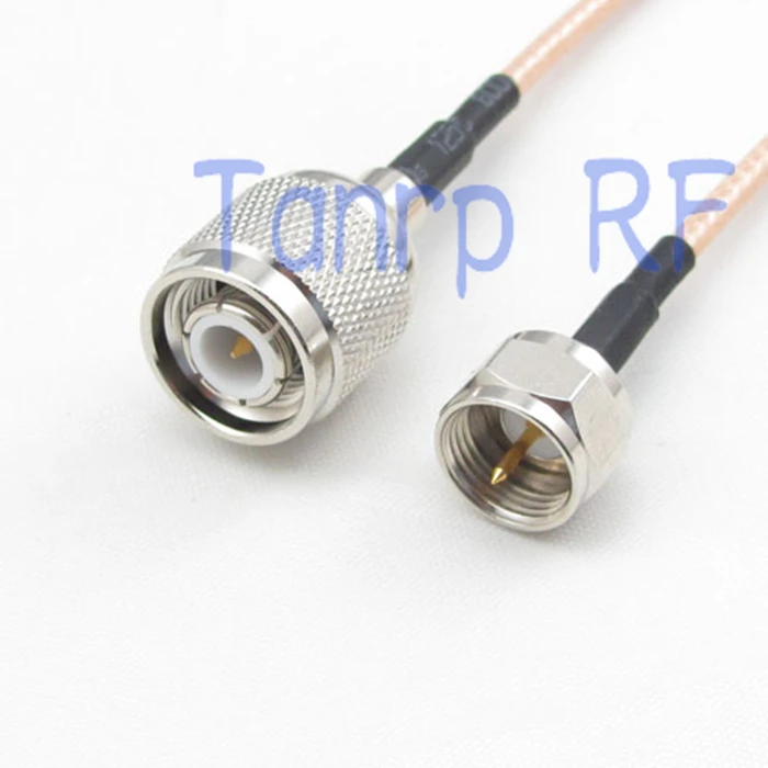 20inch TNC male plug to F male plug RF adapter connector 50CM Pigtail