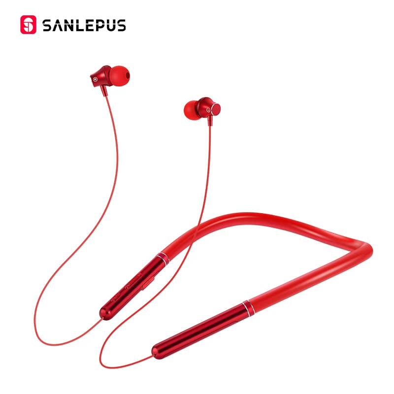 SANLEPUS, беспроводные Bluetooth наушники, спортивные наушники, Hi-Fi стерео наушники, Auriculares для телефонов, Xiaomi, iPhone, samsung - Цвет: Q30 red