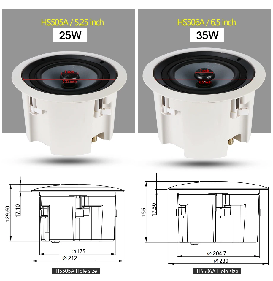 OUPUSHI HS505A коаксиальные водонепроницаемые, пылезащитные влагостойкие HIFI колонки подходят для личных клубов, западных ресторанов L