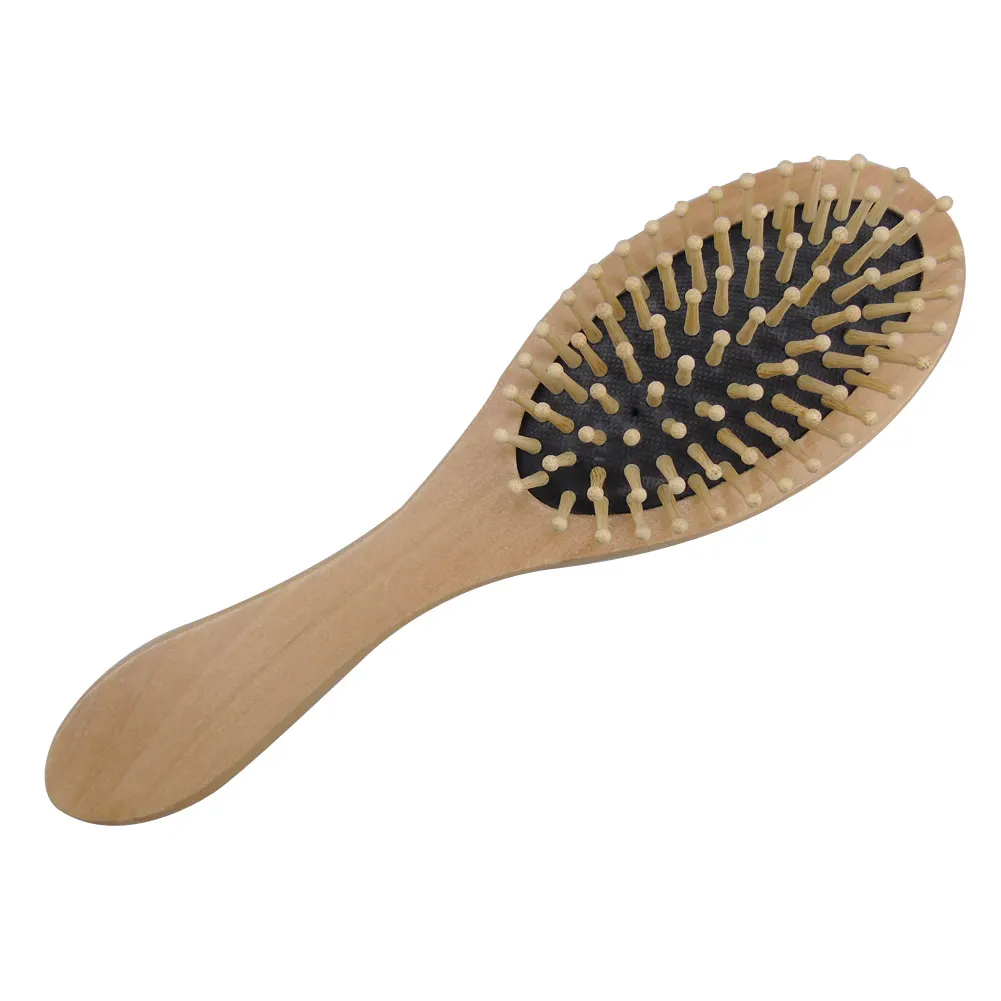 Hair Care Brush Massage Wooden Spa Comb Antistatic Head Promote Blood Circulation | Красота и здоровье