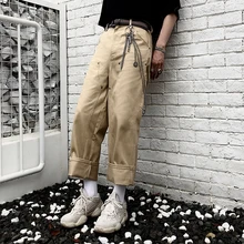 Г. Новая мужская одежда стилист GD модные летние Повседневное комбинезоны тонкий и мульти карман прямые брюки костюмы